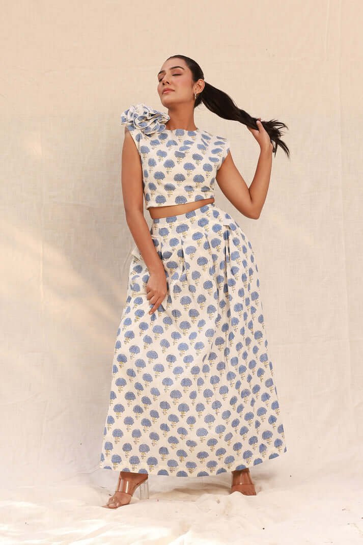 Blue Lotus Print 3D flower - Image 3