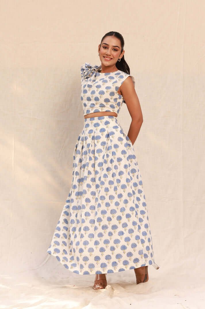 Blue Lotus Print 3D flower - Image 2