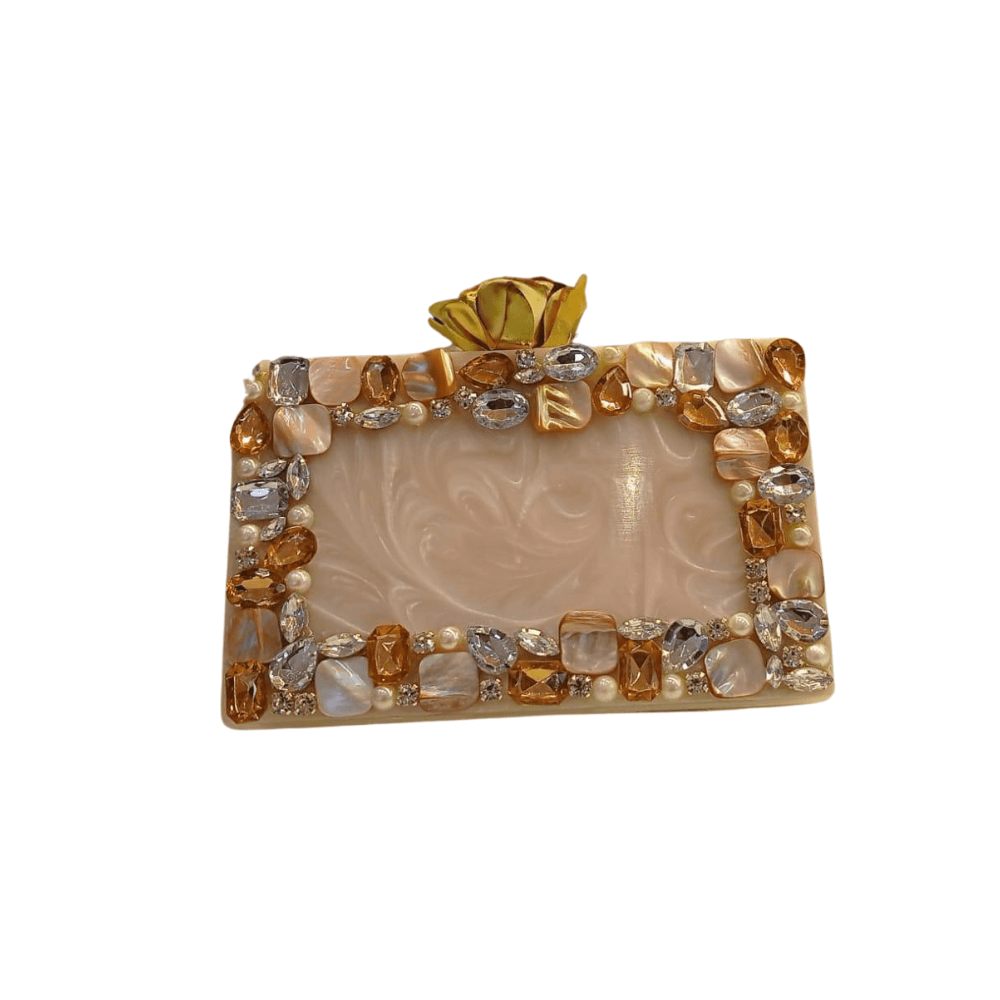 Opalescent Coastline Crystal Clutch