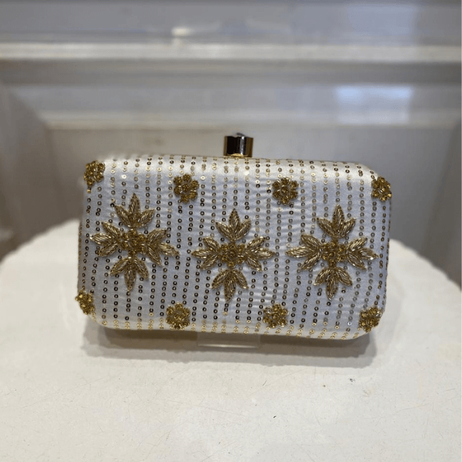 Silver & Golden Clutch
